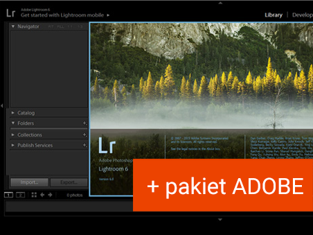 Kurs Lightrooma + pakiet Adobe do 12.2022